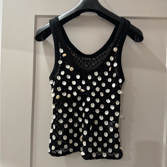 J.Crew Crochet Shell Top - Picture 3 of 3